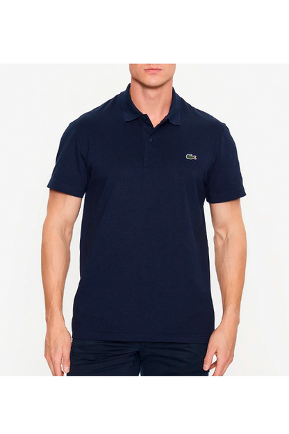 Polo de algodón azul marino
