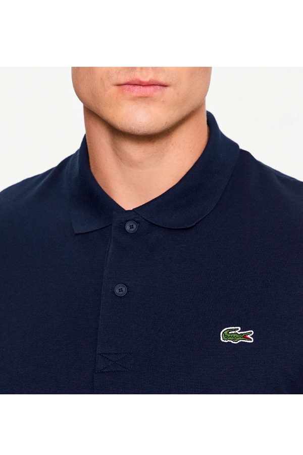 Polo de algodón azul marino