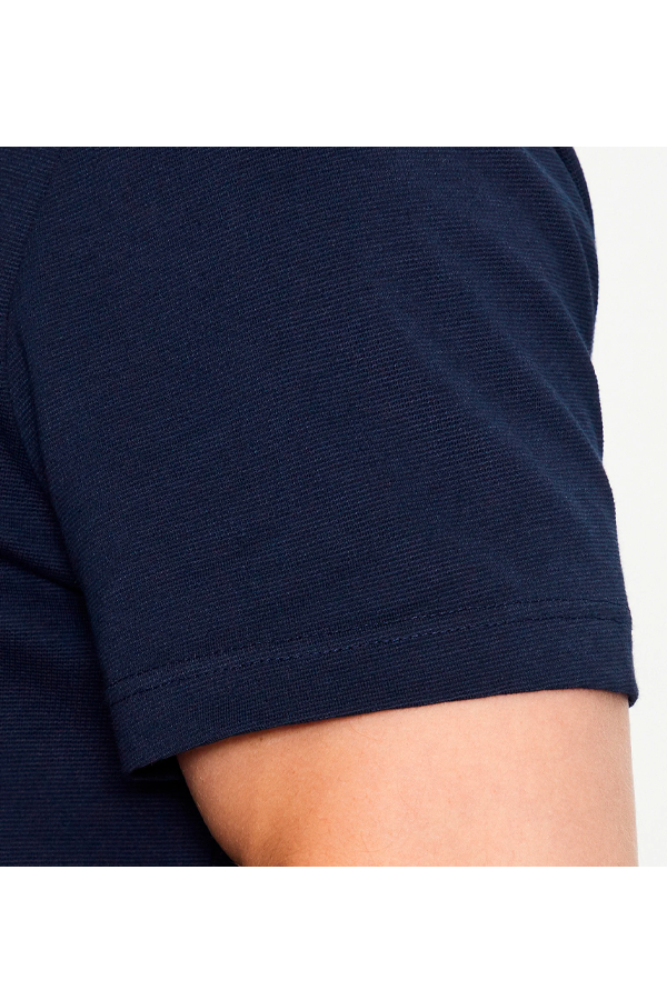 Polo de algodón azul marino