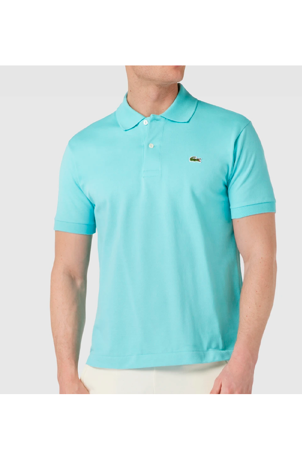 Polo de piqué clásico turquesa