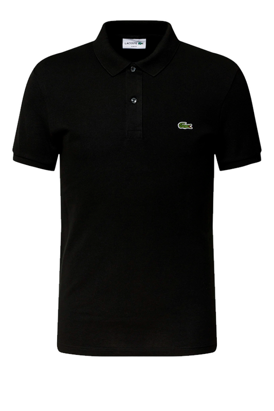 Polo de piqué corte slim negro