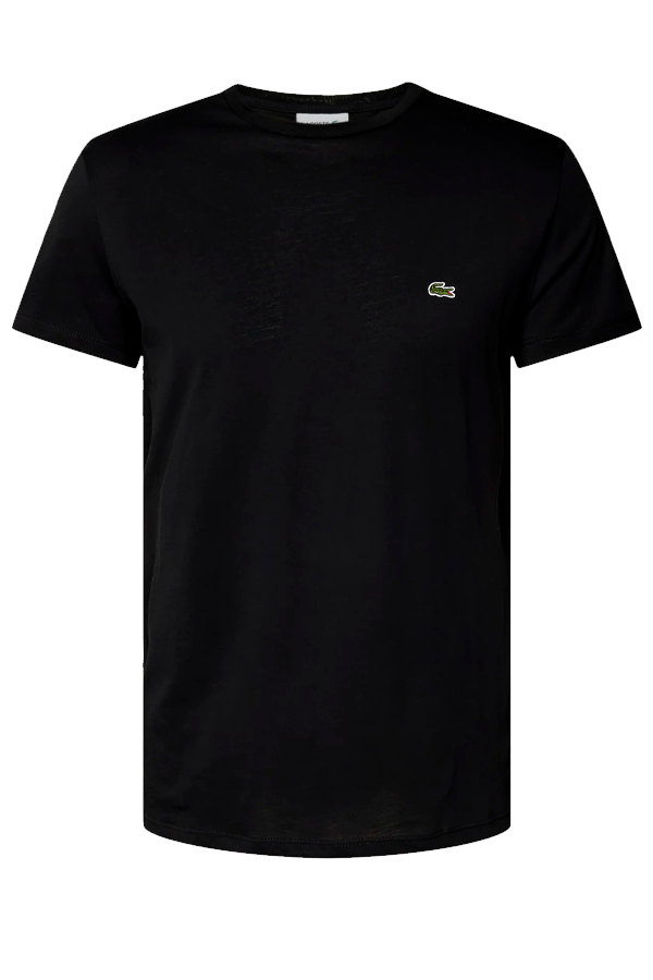 Polera básica de algodón negra