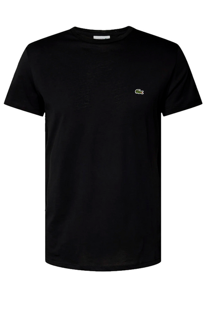 Polera básica de algodón negra