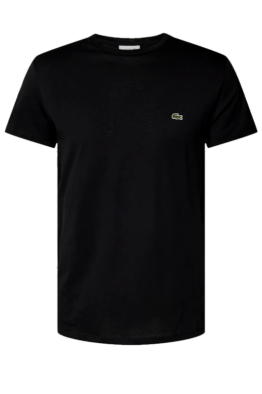 Polera básica de algodón negra