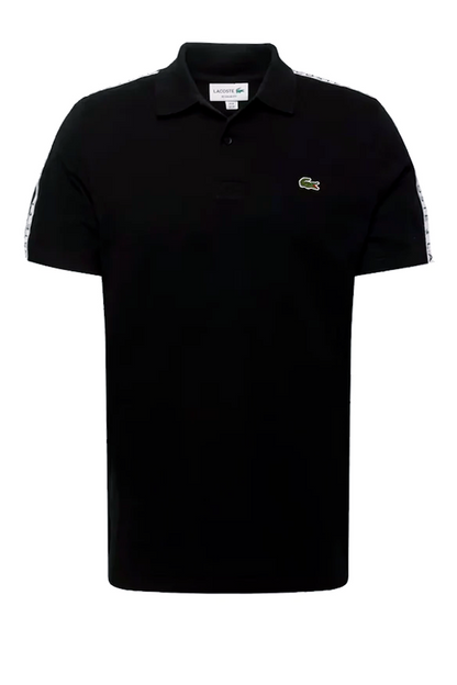 Polo deportivo con franja negro