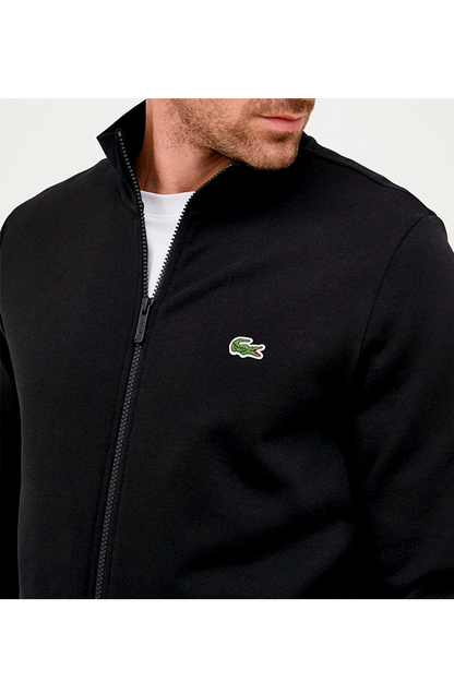 Chaqueta deportiva con cierre negra