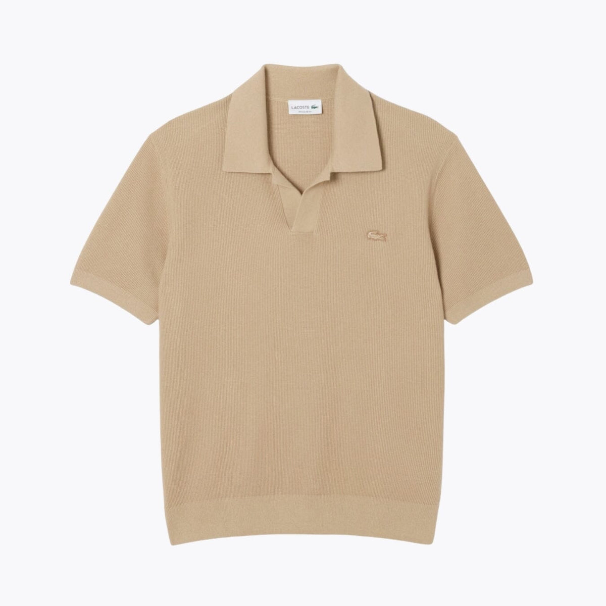 Suéter de algodón cuello polo