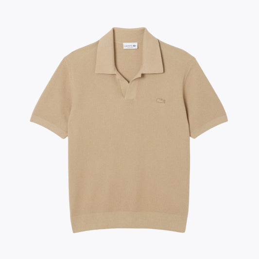 Suéter de algodón cuello polo
