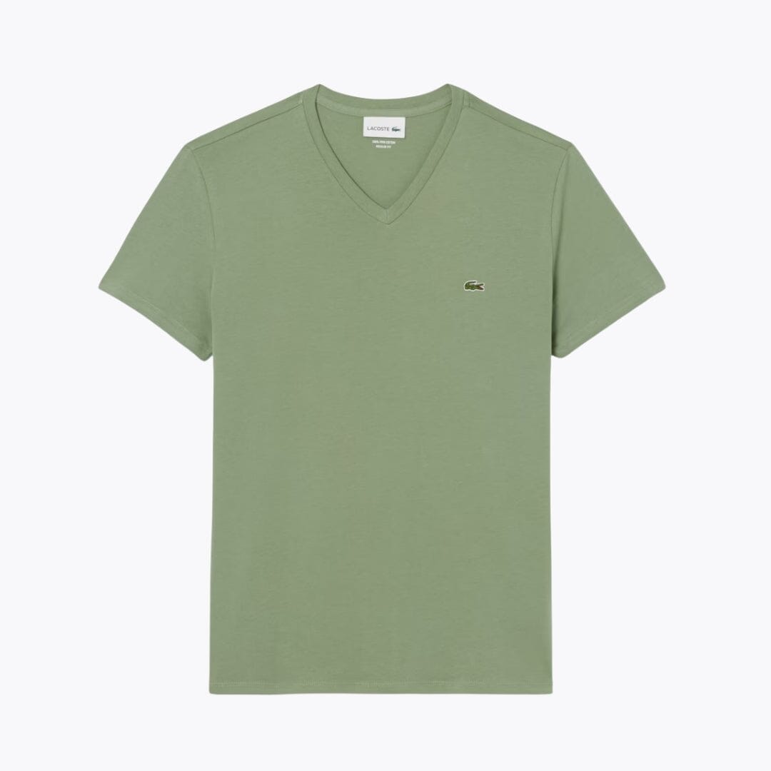 Polera liviana de algodón cuello en V