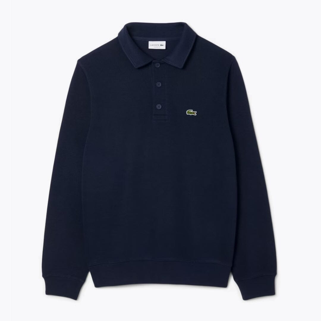 Polerón de algodón cuello polo