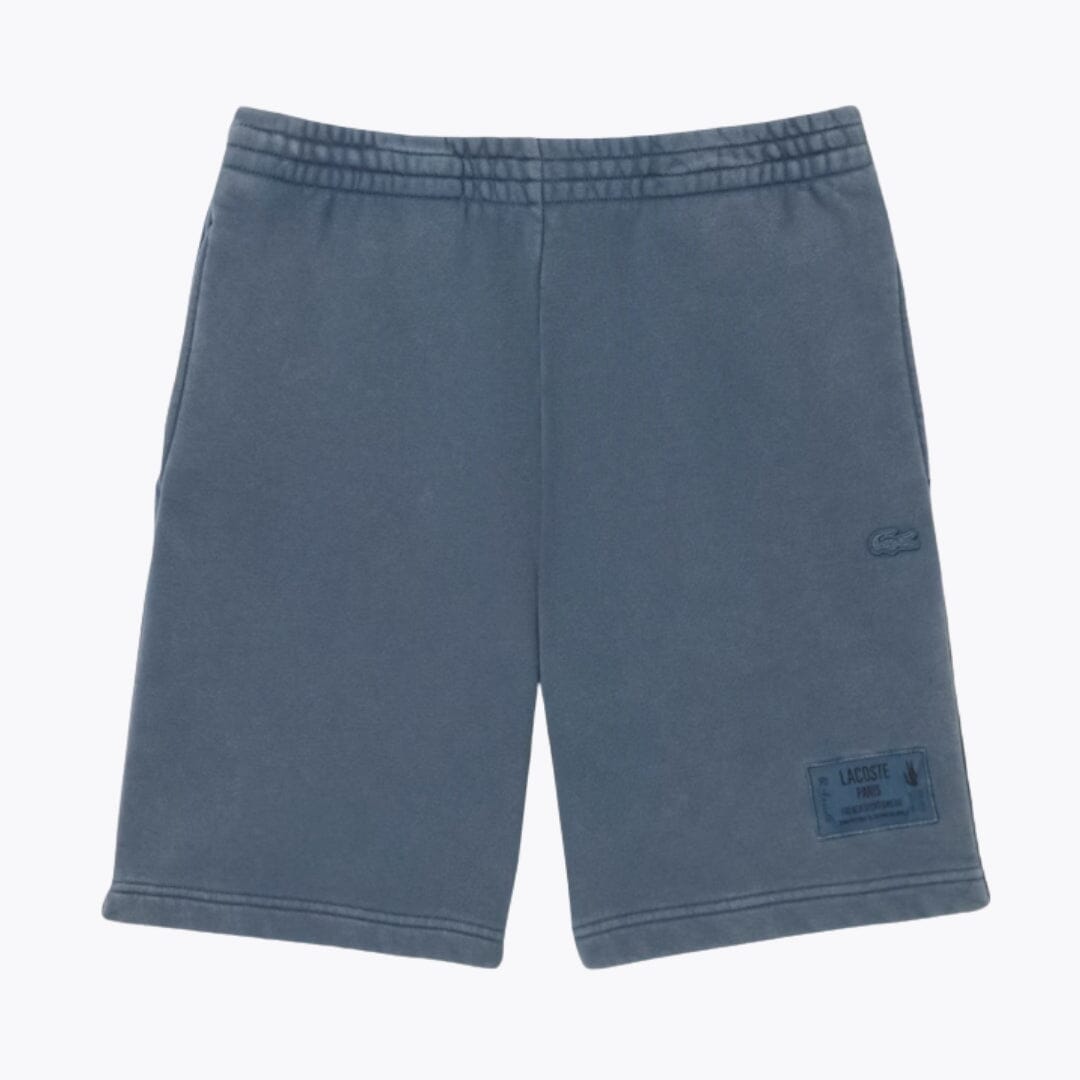 Short de algodón efecto lavado