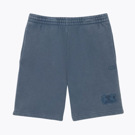 Short de algodón efecto lavado