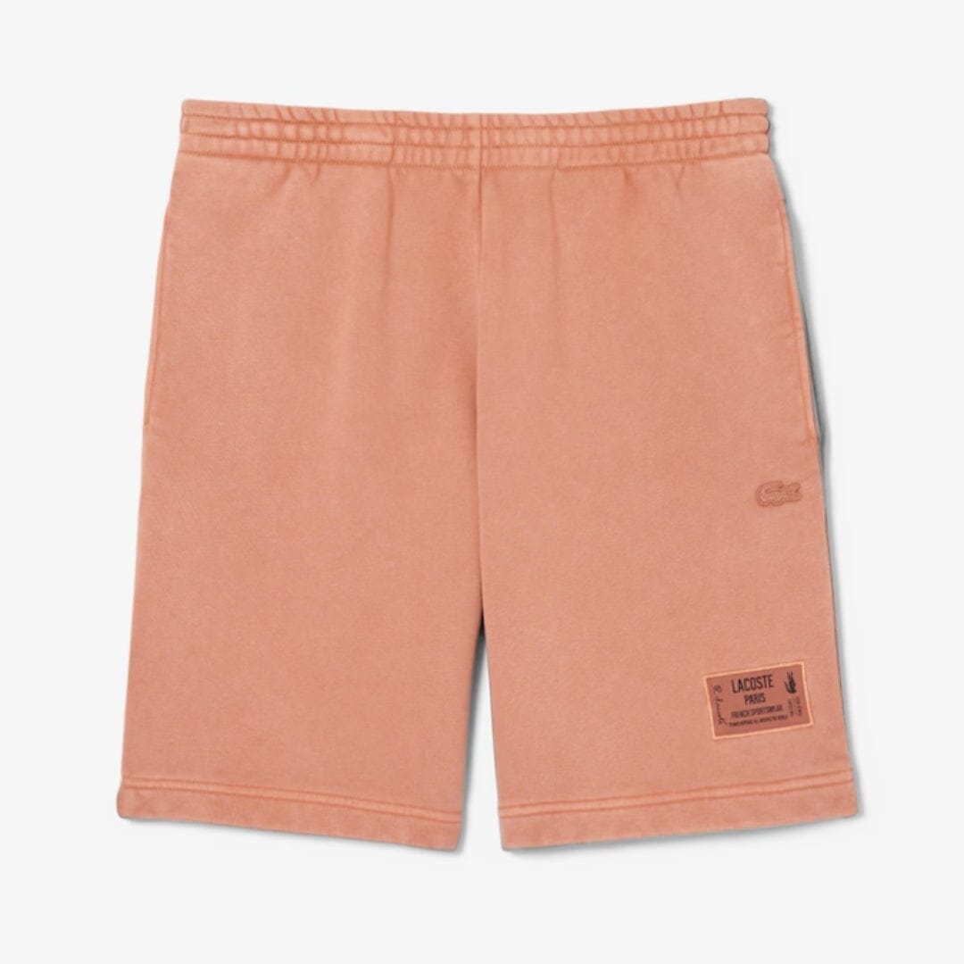 Short de algodón efecto lavado