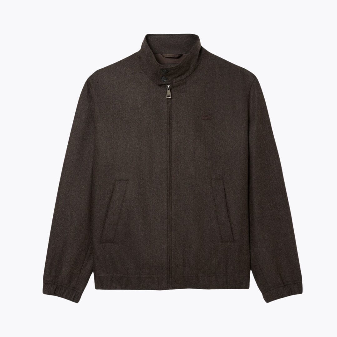 Chaqueta de lana con cierre