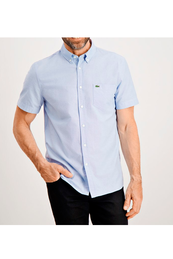 Camisa manga corta celeste