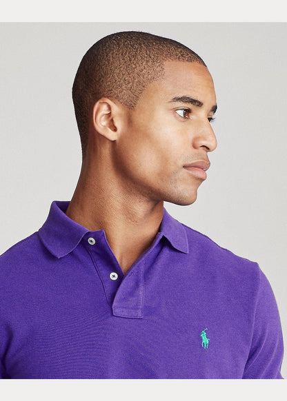 Polo de piqué morado