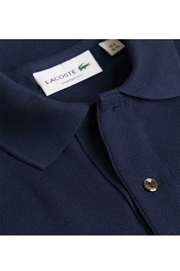 Polo de piqué clásico azul marino