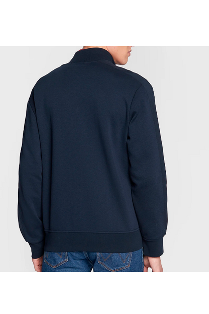 Chaqueta deportiva de punto azul marino