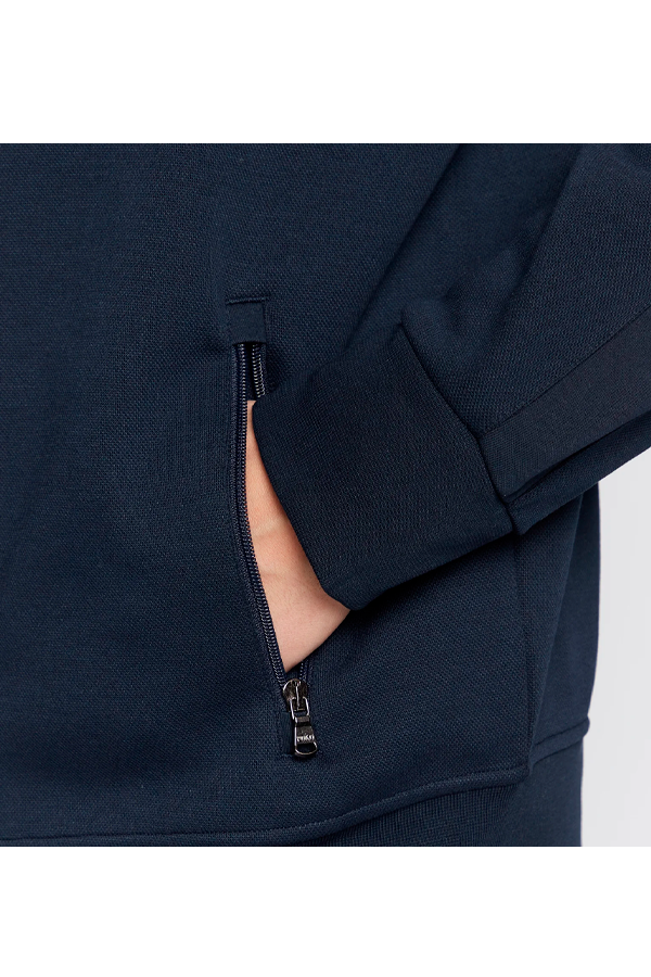 Chaqueta deportiva de punto azul marino