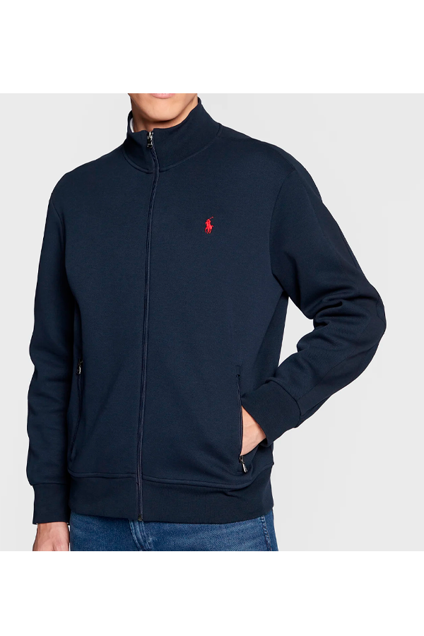 Chaqueta deportiva de punto azul marino