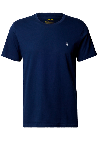 Polera cuello redondo azul marino