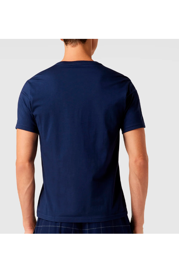 Polera cuello redondo azul marino