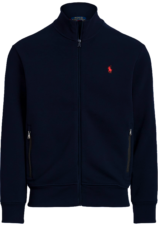 Chaqueta deportiva de punto azul marino