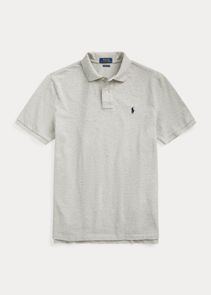 Polo de piqué gris claro