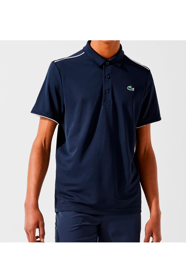 Polo de piqué deportivo azul marino