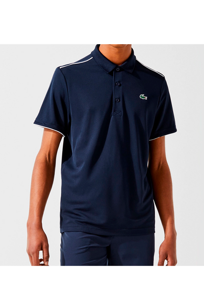 Polo de piqué deportivo azul marino