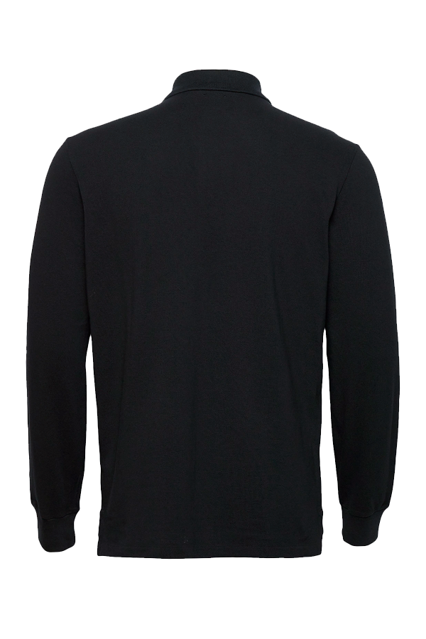 Polo manga larga negro