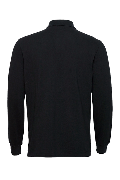 Polo manga larga negro