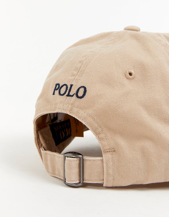 Jockey de algodón beige y azul