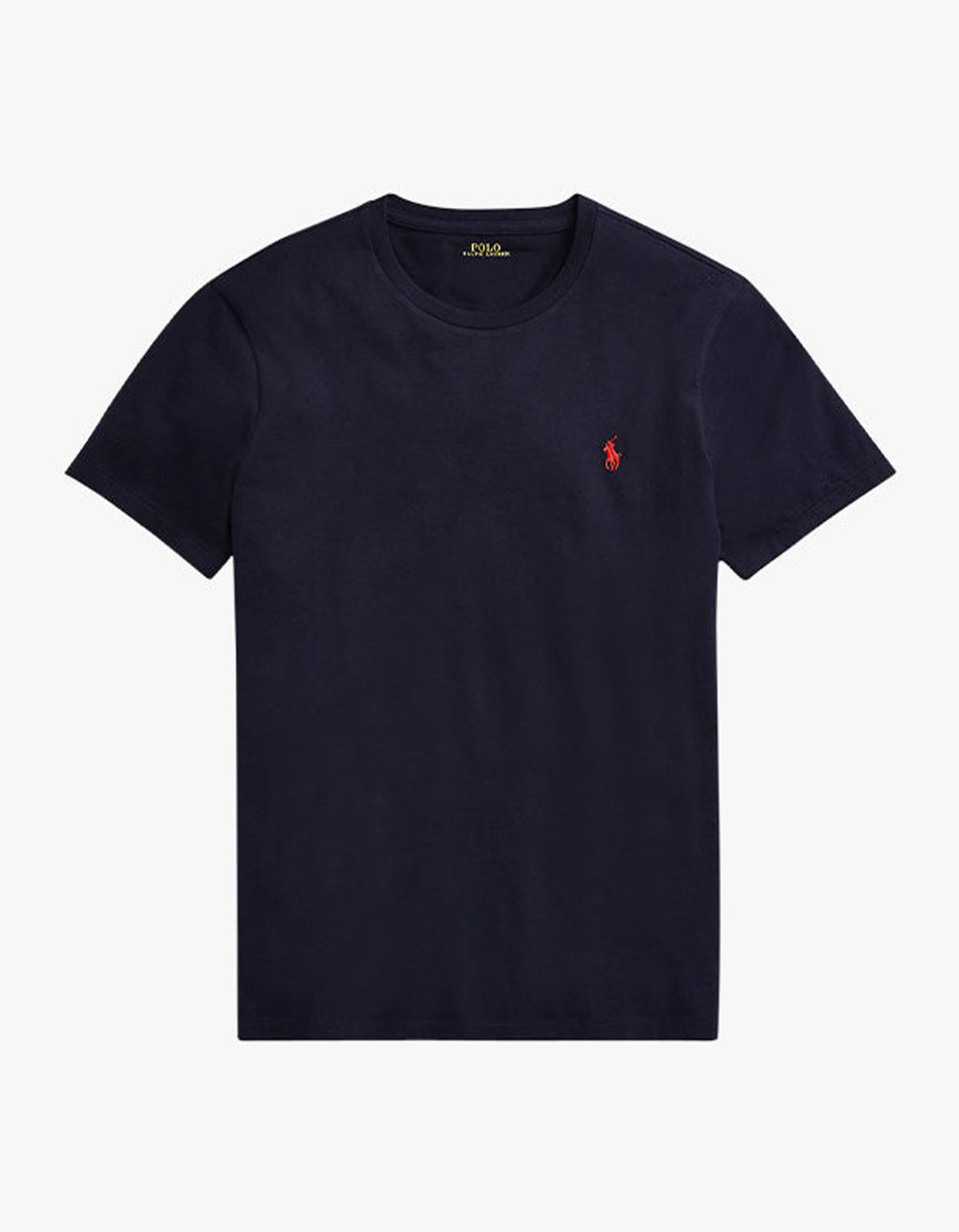 Polera cuello redondo corte slim azul tinta
