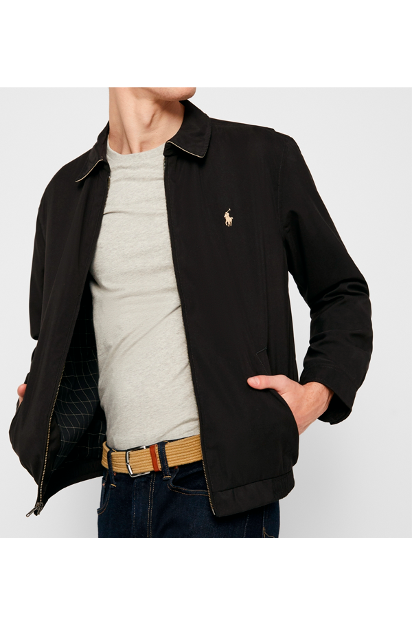 Chaqueta bomber negra