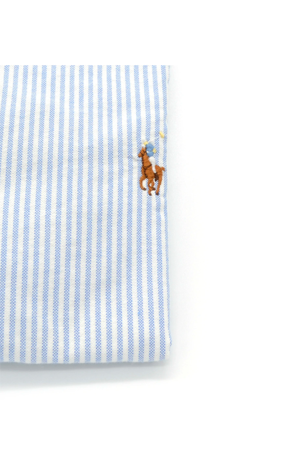 Camisa Oxford corte slim a rayas