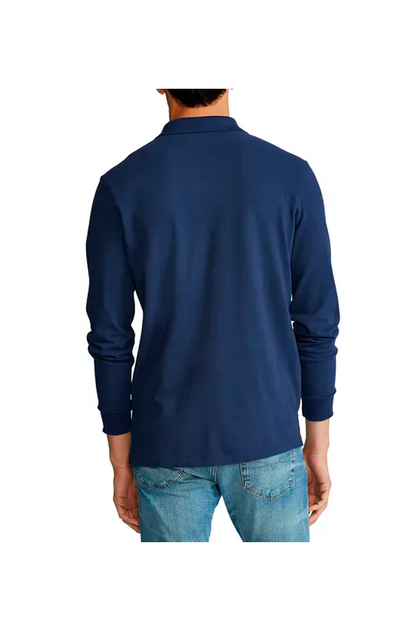 Polo manga larga azul marino
