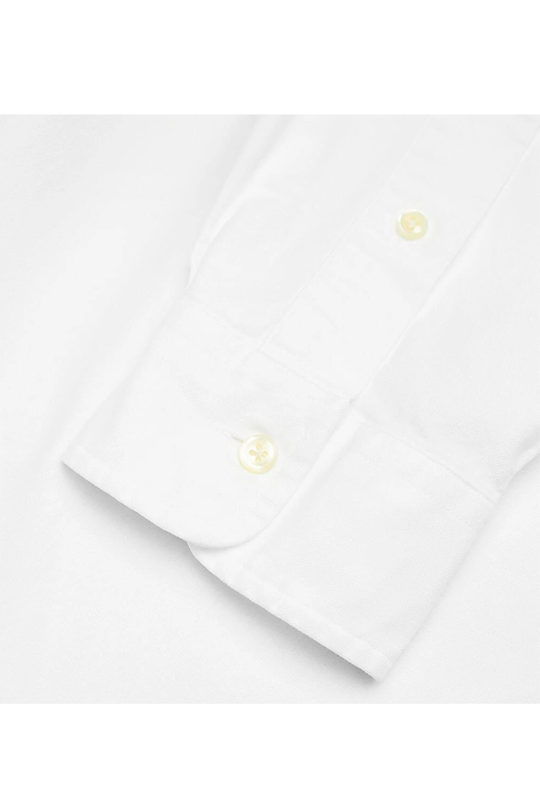 Camisa Oxford corte slim blanca