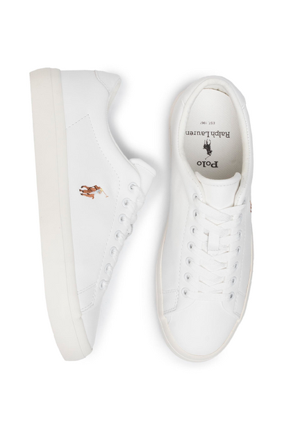 Zapatillas de cuero clásicas blancas