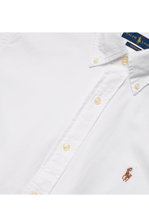 Camisa Oxford corte regular blanca