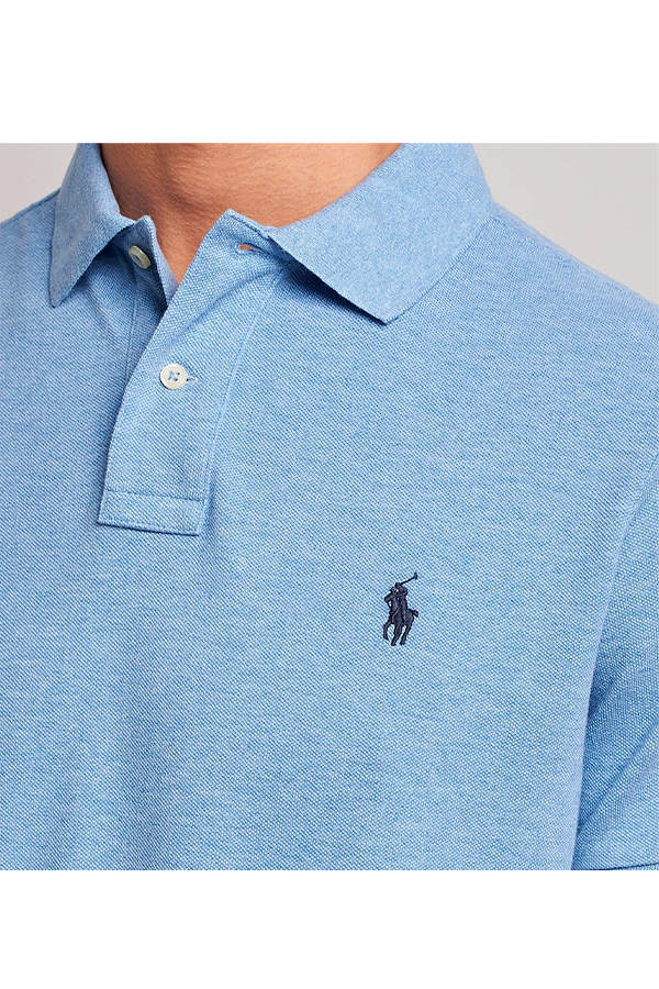 Polo corte slim azul