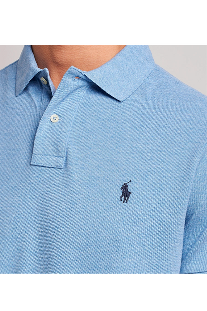 Polo corte slim azul