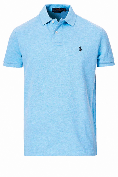 Polo corte slim azul