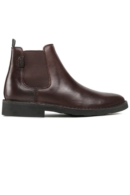 Botines Chelsea de cuero café