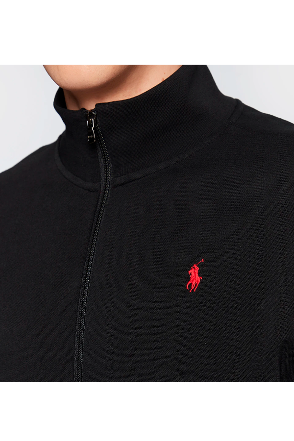 Chaqueta deportiva de punto negra