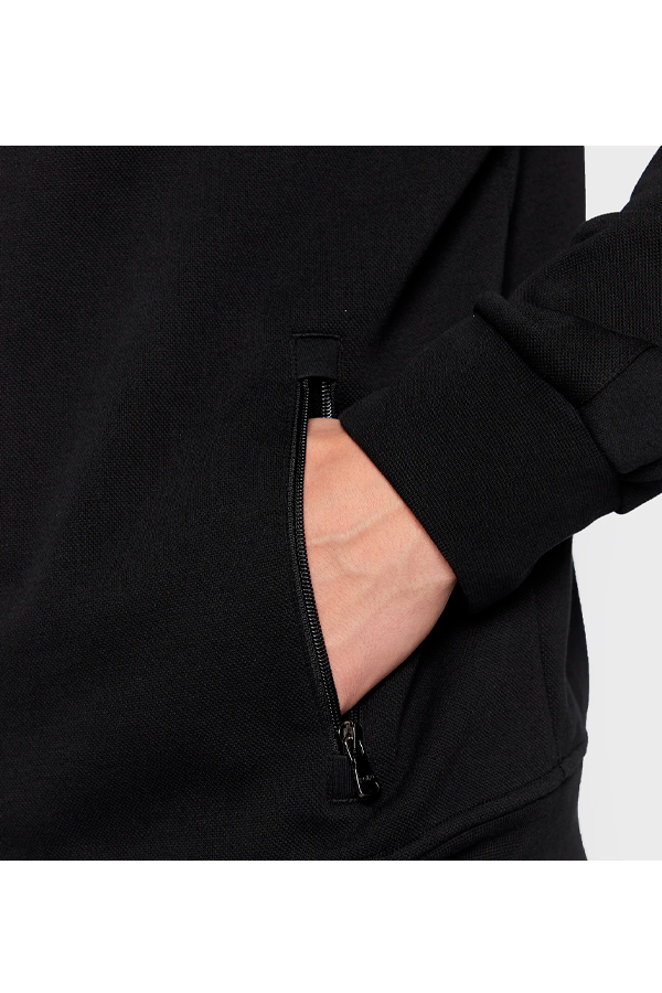 Chaqueta deportiva de punto negra