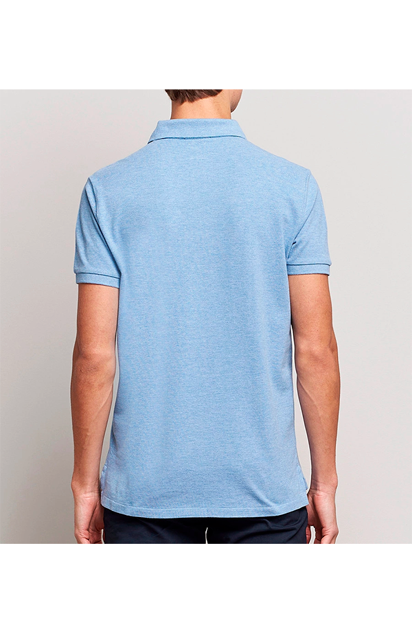 Polo corte slim azul
