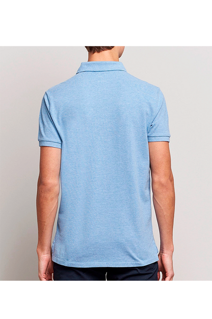 Polo corte slim azul