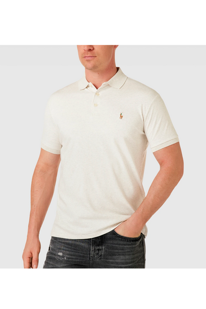 Polo suave corte slim beige