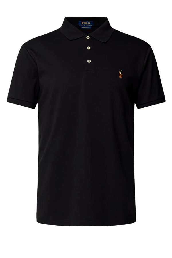 Polo suave corte slim negro